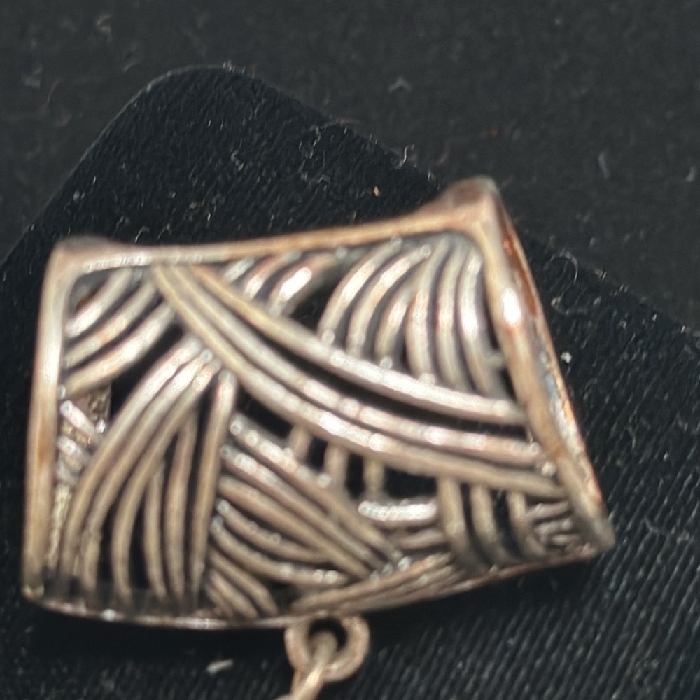 Gianni Bini (GB) Brutalist Scarf clip/Necklace dangle - Picture 3 of 5